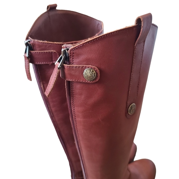 Sam Edelman Penny Brown Riding Boots Almond toe women's size 5 - Picture 7 of 13